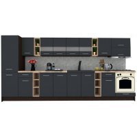 Bucatarie MARINA NEW 390 B Wenge / Decor 0164